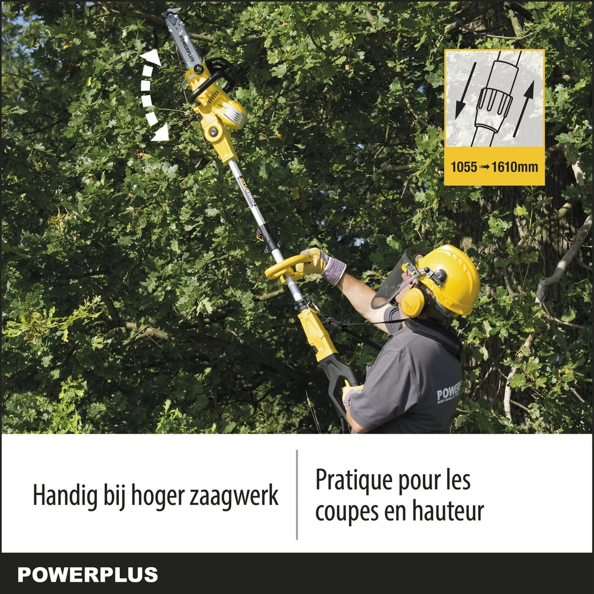 Powerplus POWXG1032 Elektrische Kettingzaag - 900W - Zwaardlengte 300mm - Automatische Kettingsmering - Incl. 1x Ketting En 1x Zwaard 3 Powerplus POWXG1032 Elektrische Kettingzaag - 900W - Zwaardlengte 300mm - Automatische Kettingsmering - Incl. 1x Ketting En 1x Zwaard - Image 3