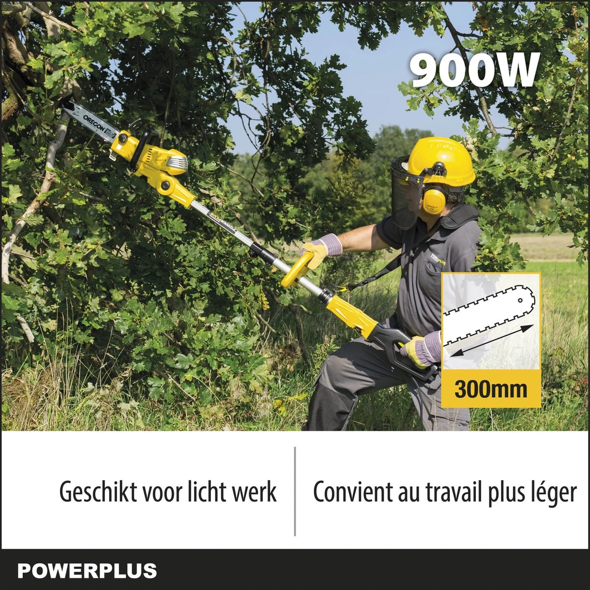Powerplus POWXG1032 Elektrische Kettingzaag - 900W - Zwaardlengte 300mm - Automatische Kettingsmering - Incl. 1x Ketting En 1x Zwaard 6 Powerplus POWXG1032 Elektrische Kettingzaag - 900W - Zwaardlengte 300mm - Automatische Kettingsmering - Incl. 1x Ketting En 1x Zwaard - Image 6