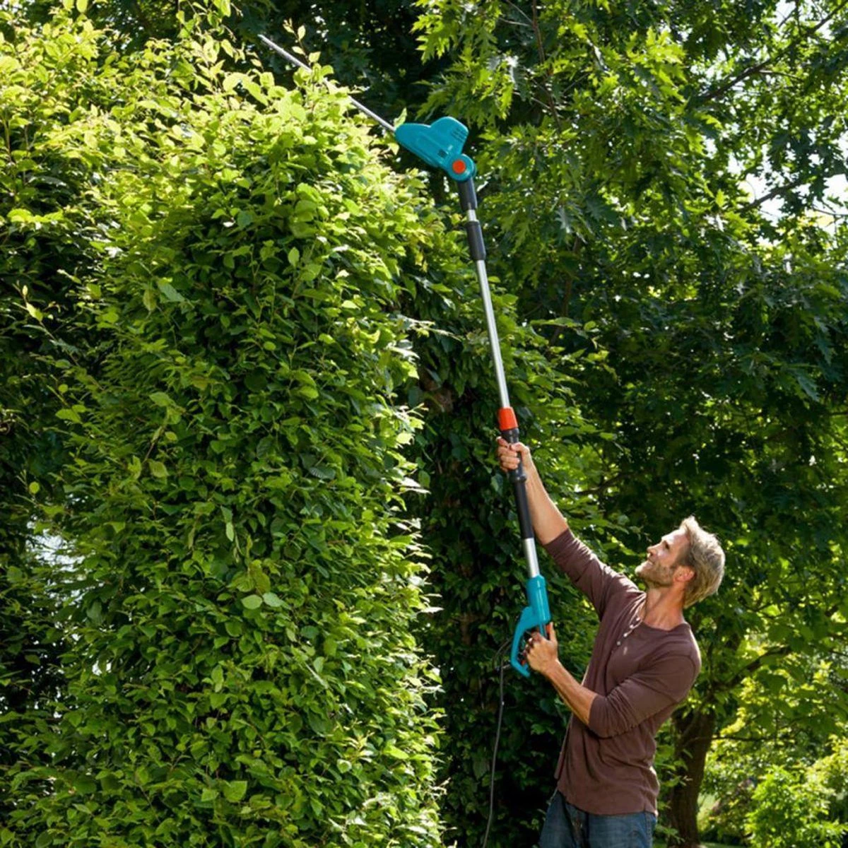 GARDENA - Telescopische THS 500/48 - Heggenschaar (gemotoriseerd) - 48 Cm Meslengte - 25 Mm Tandmes Opening 3 GARDENA - Telescopische THS 500/48 - Heggenschaar (gemotoriseerd) - 48 Cm Meslengte - 25 Mm Tandmes Opening - Image 3