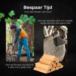 Flowkey® Houtklover - Houtsplijter Bijl - Houtkliever Kloofwig Gietijzer - Voor Hout & Aanmaakhout - Inclusief Gratis Hamer -Tuin Tools Verkoop 1200x1200 539