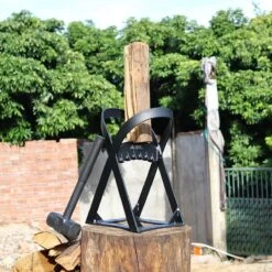 Lighted Lifestyle™| Houtklover Voor Aanmaakhout Incl. Kloofhamer - Houtsplijter - Houtkliever - Snel Haardhout - Gietijzer - Incl. Schroeven 13 Lighted Lifestyle™| Houtklover Voor Aanmaakhout Incl. Kloofhamer - Houtsplijter - Houtkliever - Snel Haardhout - Gietijzer - Incl. Schroeven -Tuin Tools Verkoop 1200x1200 566