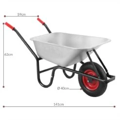 Gardebruk Kruiwagen 100L - Luchtband - 250kg Draagkracht Zilver -Tuin Tools Verkoop 1200x1200 572