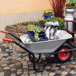 Gardebruk Kruiwagen 100L - Luchtband - 250kg Draagkracht Zilver -Tuin Tools Verkoop 1200x1200 574