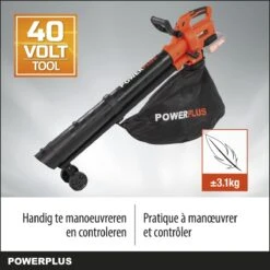 Powerplus Dual Power POWDPG75270 Bladblazer - Bladzuiger En -versnipperaar - Brushless - Blazen - Zuigen - Versnipperen - Excl. Accu En Lader - Incl. Opvangzak 45L -Tuin Tools Verkoop 1200x1200 630
