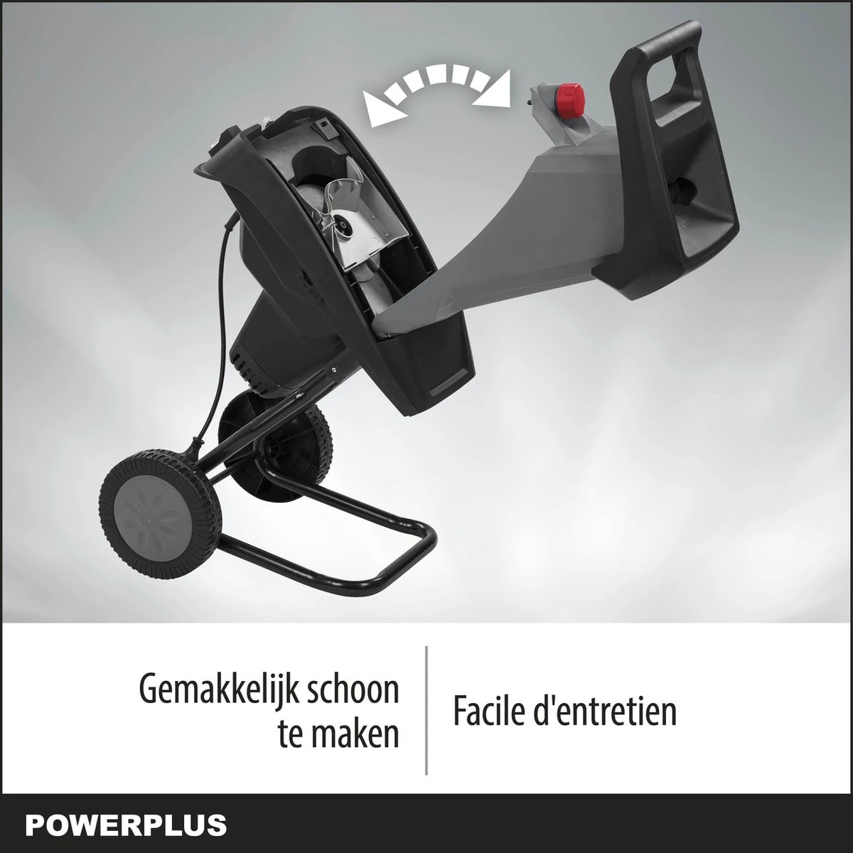 Powerplus POWEG5011 Elektrische Hakselaar Versnipperaar - 2400W - Max. Ø40mm - Incl. Duwstok, Wielen En 50L Opvangzak - Heggen, Bomen En Haag - Tuinonderhoud 3 Powerplus POWEG5011 Elektrische Hakselaar Versnipperaar - 2400W - Max. Ø40mm - Incl. Duwstok, Wielen En 50L Opvangzak - Heggen, Bomen En Haag - Tuinonderhoud - Image 3