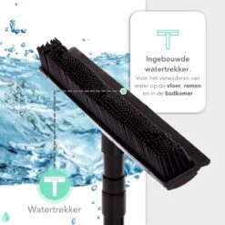 CLEANLY® Rubberen Bezem Met Vloerwisser - Kappersbezem - Zachte Bezem Binnen & Buiten - Vloertrekker Met Steel - 68-150 Cm -Tuin Tools Verkoop 1200x1200 683