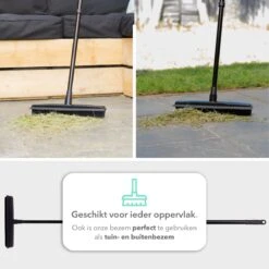 CLEANLY® Rubberen Bezem Met Vloerwisser - Kappersbezem - Zachte Bezem Binnen & Buiten - Vloertrekker Met Steel - 68-150 Cm -Tuin Tools Verkoop 1200x1200 686