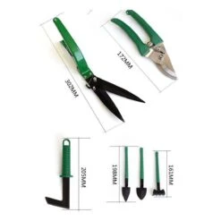 Merkloos 10-Delige Tuingereedschap Set Inclusief Opbergkoffer - Tuinierset - Tuinsetje - Gereedschap Voor Tuin - Tuinschaar - Tuinschepje - Bloemenschaar - Voegenkrabber - Plantenspuit - Grasschaar - Bloemenschep - Tuinhark -Tuin Tools Verkoop 1200x1200 708