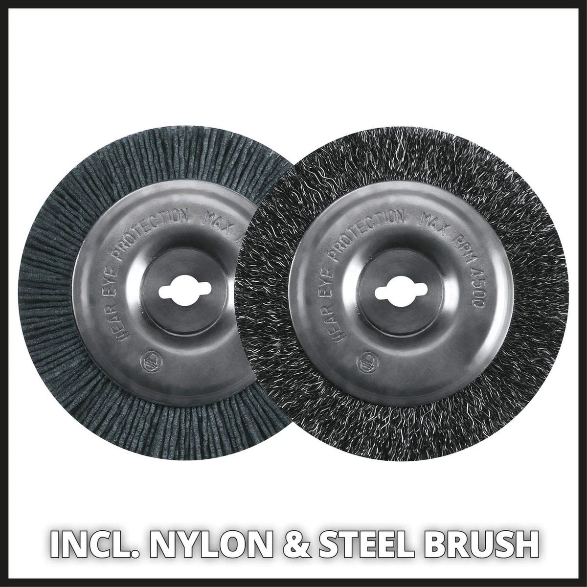 Einhell Accu Voegenreiniger GE-CC 18 Li-Solo Power X-Change (Li-Ion - 18 V - 1200 T/min - Borsteldiameter 10 Cm - Incl. Staal- En Nylonborstel - Zonder Accu En Lader) 4 Einhell Accu Voegenreiniger GE-CC 18 Li-Solo Power X-Change (Li-Ion - 18 V - 1200 T/min - Borsteldiameter 10 Cm - Incl. Staal- En Nylonborstel - Zonder Accu En Lader) - Image 4