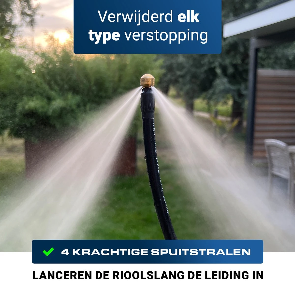 Techweise - Rioolslang Voor Kärcher K2 T/m K7 - 15M - Met 4 Achterwaartse Hogedruksproeiers 5 Techweise - Rioolslang Voor Kärcher K2 T/m K7 - 15M - Met 4 Achterwaartse Hogedruksproeiers - Image 5