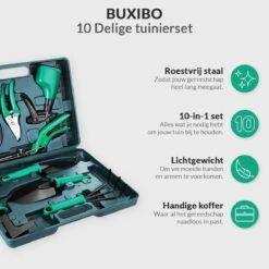 Tuinierset 10 Delig Met Complete Gereedschapskoffer Set Inclusief Tuinschaar, Handschep, Handhark, Plantenspuit, Haakvormige Voegenkrabber, Bloemenschepje, Bloemenschaar, Grasschaar En Heggenschaar 15 Tuinierset 10 Delig Met Complete Gereedschapskoffer Set Inclusief Tuinschaar, Handschep, Handhark, Plantenspuit, Haakvormige Voegenkrabber, Bloemenschepje, Bloemenschaar, Grasschaar En Heggenschaar -Tuin Tools Verkoop 1200x1200 836