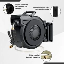 Buxibo - Wandslangenbox 20 Meter + 2 Meter - Tuinslang Met Haspel - 9 Sproei Standen - Slangenhouder 180° Draaibaar - Tuinslanghaspel Zwart+ Gratis Sproeier - Zwart 27 Buxibo - Wandslangenbox 20 Meter + 2 Meter - Tuinslang Met Haspel - 9 Sproei Standen - Slangenhouder 180° Draaibaar - Tuinslanghaspel Zwart+ Gratis Sproeier - Zwart -Tuin Tools Verkoop 1200x1200 887