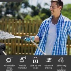 Buxibo - Wandslangenbox 20 Meter + 2 Meter - Tuinslang Met Haspel - 9 Sproei Standen - Slangenhouder 180° Draaibaar - Tuinslanghaspel Zwart+ Gratis Sproeier - Zwart 28 Buxibo - Wandslangenbox 20 Meter + 2 Meter - Tuinslang Met Haspel - 9 Sproei Standen - Slangenhouder 180° Draaibaar - Tuinslanghaspel Zwart+ Gratis Sproeier - Zwart -Tuin Tools Verkoop 1200x1200 888