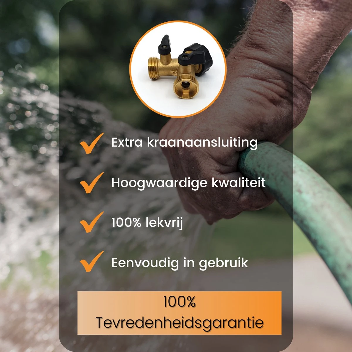 Horvitus Waterverdeler 2 Weg - Y Stuk Kraan Splitter - Voor Europese Kranen - Messing 5 Horvitus Waterverdeler 2 Weg - Y Stuk Kraan Splitter - Voor Europese Kranen - Messing - Image 5