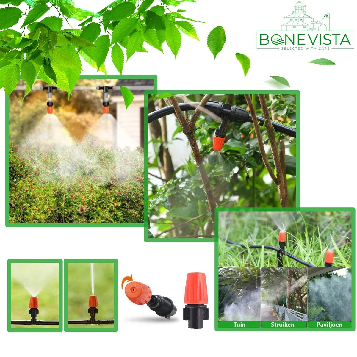 Bone Vista® 155 Stuks Water Druppelslang Irrigatiesysteem Tuin – Bewateringssysteem & Druppelsysteem 6 Bone Vista® 155 Stuks Water Druppelslang Irrigatiesysteem Tuin – Bewateringssysteem & Druppelsysteem - Image 6