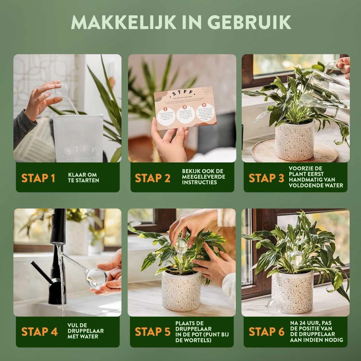 STFF & Co® Waterdruppelaar Voor Planten – Irrigatiesysteem Automatisch Watergeefsysteem – Waterbollen Voor Planten – Bewateringssysteem – 8 Stuks - 5cm 4 STFF & Co® Waterdruppelaar Voor Planten – Irrigatiesysteem Automatisch Watergeefsysteem – Waterbollen Voor Planten – Bewateringssysteem – 8 Stuks - 5cm - Image 4