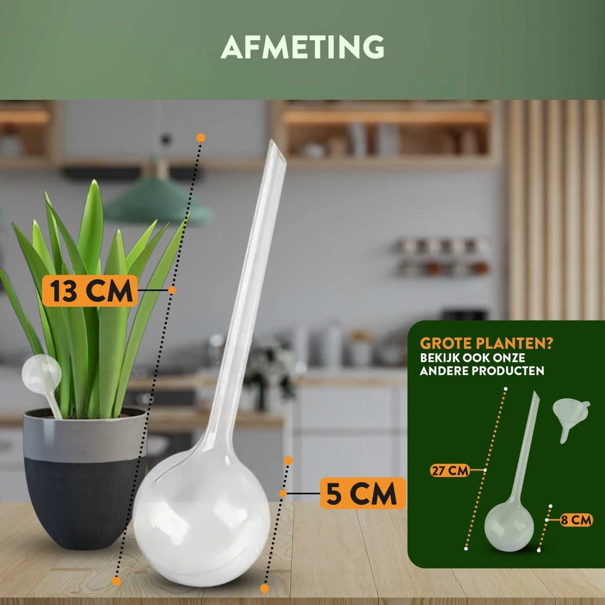 STFF & Co® Waterdruppelaar Voor Planten – Irrigatiesysteem Automatisch Watergeefsysteem – Waterbollen Voor Planten – Bewateringssysteem – 8 Stuks - 5cm 5 STFF & Co® Waterdruppelaar Voor Planten – Irrigatiesysteem Automatisch Watergeefsysteem – Waterbollen Voor Planten – Bewateringssysteem – 8 Stuks - 5cm - Image 5