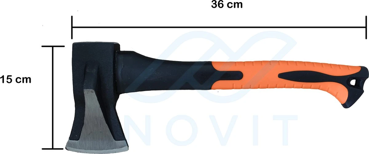 Novit Kloofbijl 1kg - Bijl Met Fiber Handvat - Handbijl - Hakbijl 6 Novit Kloofbijl 1kg - Bijl Met Fiber Handvat - Handbijl - Hakbijl - Image 6