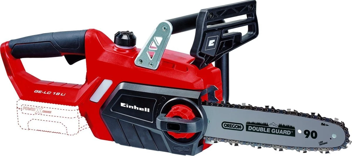 Einhell Accu Kettingzaag GE-LC 18 Li-Solo Power X-Change (Li-Ion, 18 V, 25 Cm Zwaardlengte, 23 Cm Snijlengte, Terugslagbescherming, Kettingvangbout, Zonder Accu En Lader) 2 Einhell Accu Kettingzaag GE-LC 18 Li-Solo Power X-Change (Li-Ion, 18 V, 25 Cm Zwaardlengte, 23 Cm Snijlengte, Terugslagbescherming, Kettingvangbout, Zonder Accu En Lader) - Image 2