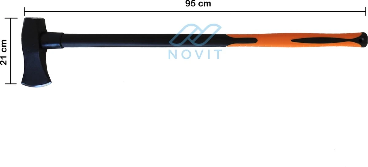 Novit Kloofbijl XL - Bijl Met Fiberglass Handvat 3kg 7 Novit Kloofbijl XL - Bijl Met Fiberglass Handvat 3kg - Image 7