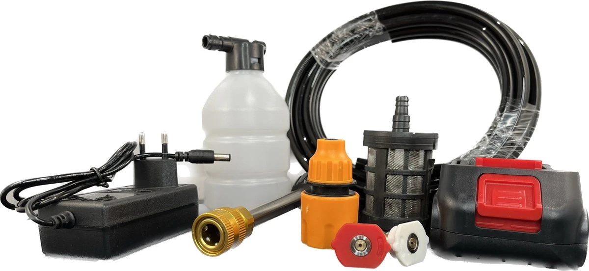 Hogedrukreinger Op Accu - Inclusief Opbergkoffer - Foam Gun - Foam Sprayer - Schuimpistool - Schuimsproeier - Hogedruk Pistool - Inclusief Accesoires 4 Hogedrukreinger Op Accu - Inclusief Opbergkoffer - Foam Gun - Foam Sprayer - Schuimpistool - Schuimsproeier - Hogedruk Pistool - Inclusief Accesoires - Image 4