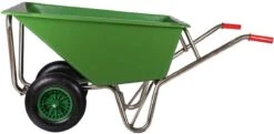 Kruiwagen Met Dubbel Luchtwiel Stal Eco Groen 160 Liter -Tuin Tools Verkoop 1200x586 1