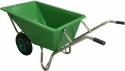 Kruiwagen Met Dubbel Luchtwiel Stal Eco Groen 160 Liter -Tuin Tools Verkoop 1200x681 4
