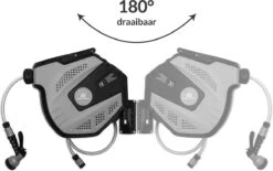 CoolHome Wandslangenbox 15 Meter + 1,5 Meter - Tuinslang Met Haspel- Slangenhouder 180° Draaibaar - Tuinslanghaspel Zwart - Grijs -Tuin Tools Verkoop 1200x751 7