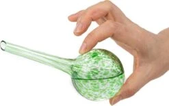 Merkloos Decopatent® 4 Stuks - Waterdruppelaar Voor Planten - Watergever - Glas - Waterbollen - Watergeefsysteem - Plantenbollen - Groen -Tuin Tools Verkoop 1200x752 6