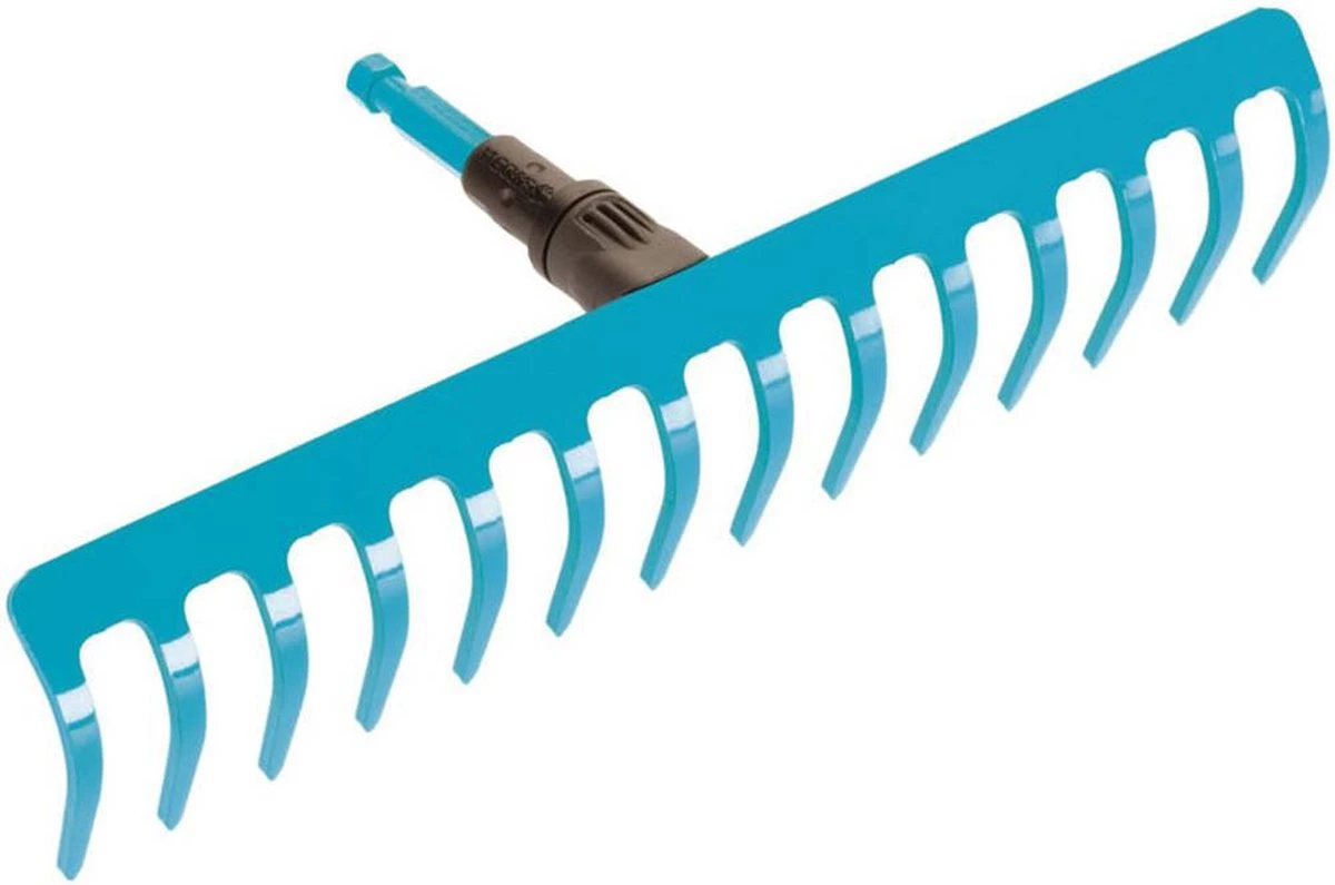 GARDENA Combisysteem Hark 14 Tands Hark - Werkbreedte 36 Cm - Aanbevolen Steellengte 150 Cm 4 GARDENA Combisysteem Hark 14 Tands Hark - Werkbreedte 36 Cm - Aanbevolen Steellengte 150 Cm - Image 4