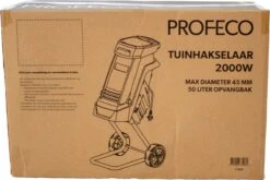 Profeco Stille Hakselaar 2000W - Tuinhakselaar - Versnipperaar Voor 45mm Takdikte - Incl. 50 Liter Opvangzak En Veilige Duwstok -Tuin Tools Verkoop 1200x800 220