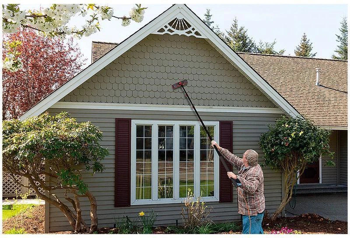 HIGHWALL Telescoopsteel Met Borstel - Glazenwassersset - Tot 4,6m Uitschuifbaar - Met Zeepdispenser 4 HIGHWALL Telescoopsteel Met Borstel - Glazenwassersset - Tot 4,6m Uitschuifbaar - Met Zeepdispenser - Image 4