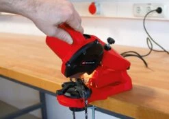 Einhell Kettingslijper GC-CS 85 E (85 W - 5500 /min - Slijphoekverstelling W. Schaal - Kettingspanner - Dieptebegrenzer Incl. Slijpschijf) -Tuin Tools Verkoop 1200x839