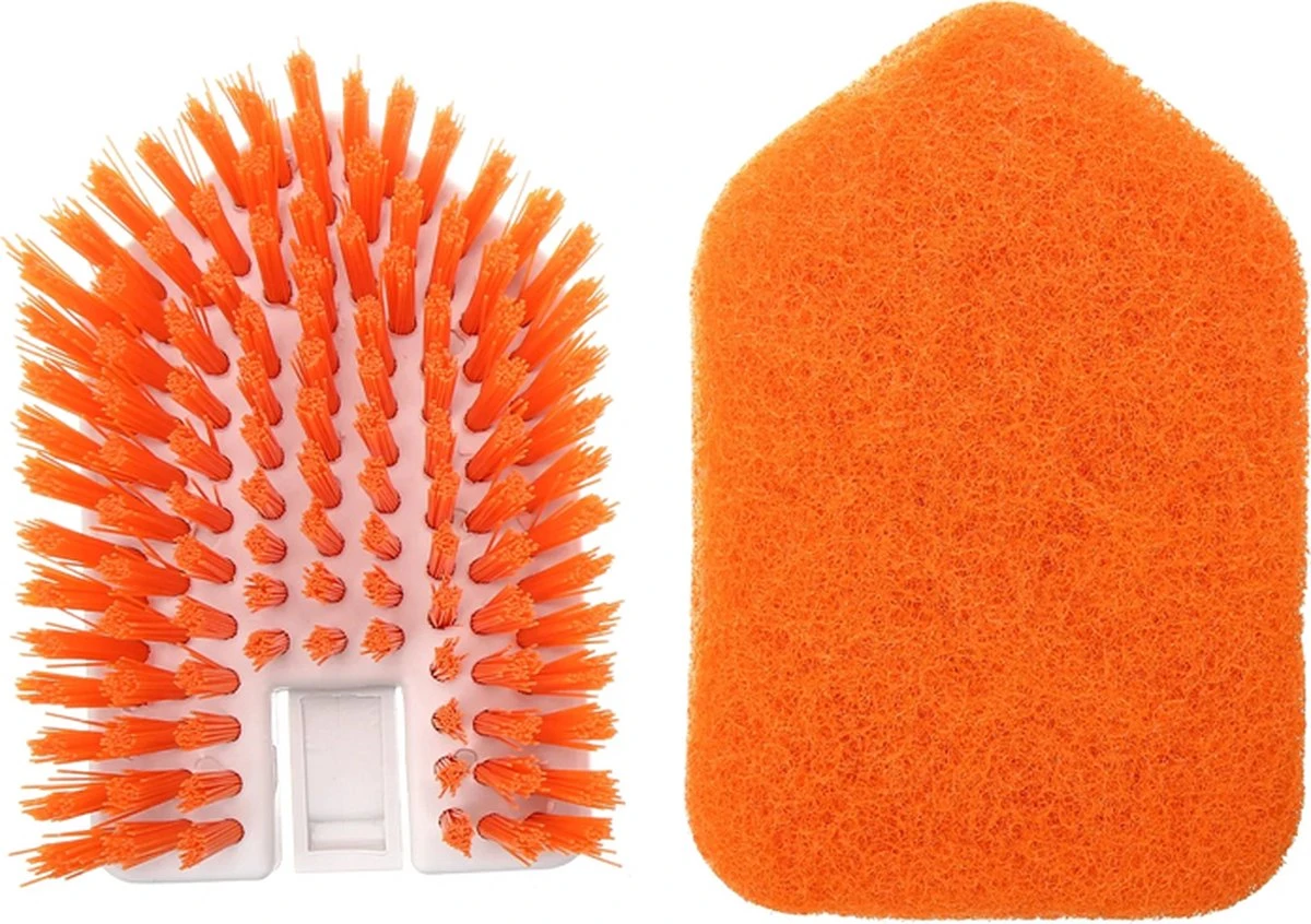 Merkloos Vloerschrobber - Bad Tegel Borstel Scrubber - Met 107cm Verstelbaar Lange - Voor Reiniging Badkamer Keuken Keramische Tegel - Oranje -Moederdag Cadeautje 4 Merkloos Vloerschrobber - Bad Tegel Borstel Scrubber - Met 107cm Verstelbaar Lange - Voor Reiniging Badkamer Keuken Keramische Tegel - Oranje -Moederdag Cadeautje - Image 4