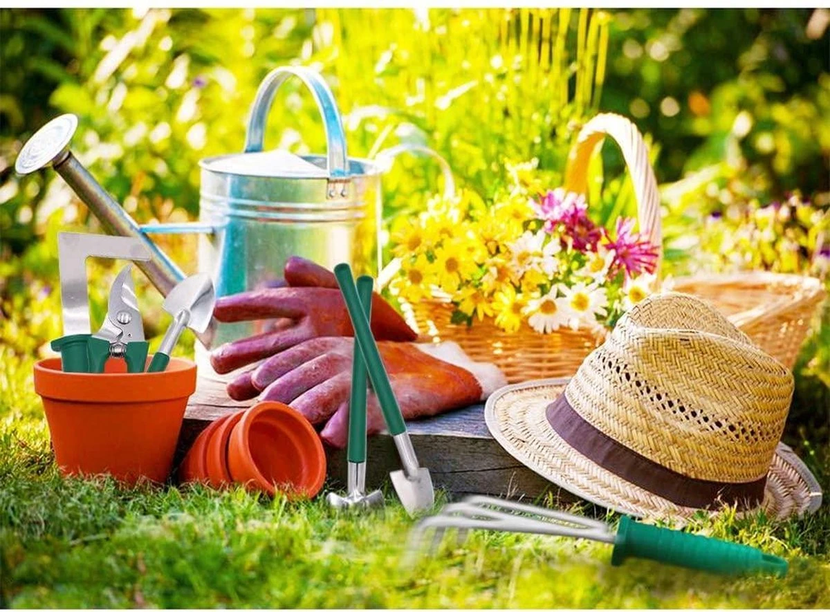Tuingereedschap Set Tuinierset 10 Delig - Snoeischaar Tuinschaar Bloemenschaar Tuinschepje Plantenspuit Handhark 6 Tuingereedschap Set Tuinierset 10 Delig - Snoeischaar Tuinschaar Bloemenschaar Tuinschepje Plantenspuit Handhark - Image 6