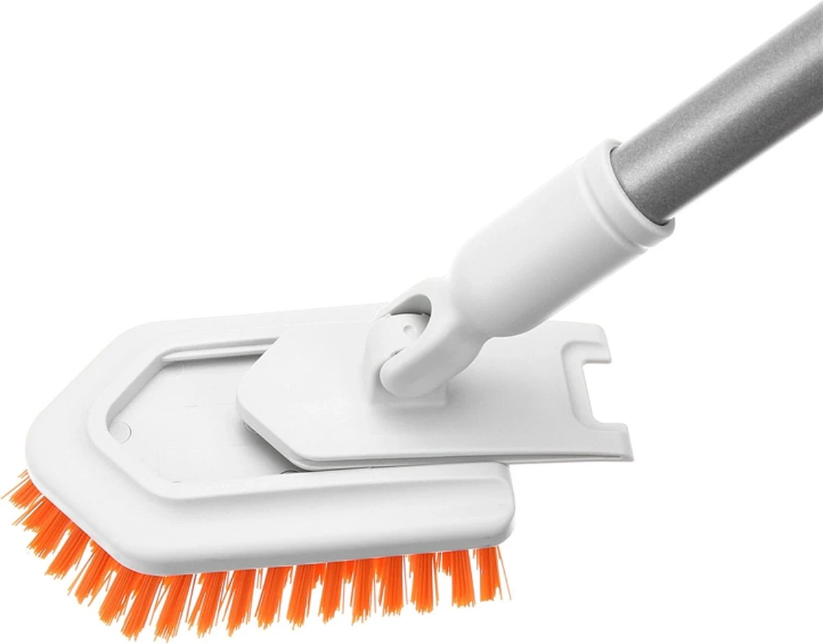 Merkloos Vloerschrobber - Bad Tegel Borstel Scrubber - Met 107cm Verstelbaar Lange - Voor Reiniging Badkamer Keuken Keramische Tegel - Oranje -Moederdag Cadeautje 8 Merkloos Vloerschrobber - Bad Tegel Borstel Scrubber - Met 107cm Verstelbaar Lange - Voor Reiniging Badkamer Keuken Keramische Tegel - Oranje -Moederdag Cadeautje - Image 8