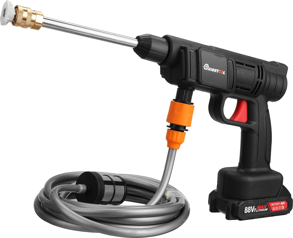 Merkloos Elektrische Accu-Hogedrukreiniger - 1.2mpa - Multifunctioneel Mondstuk - Draagbaar Oplaadbaar Snoerloos - Reinigingsspuitpistool - Met Rijke Accessoires - Voor Auto, Tuin, Terras, Raam - Zwart 12 Merkloos Elektrische Accu-Hogedrukreiniger - 1.2mpa - Multifunctioneel Mondstuk - Draagbaar Oplaadbaar Snoerloos - Reinigingsspuitpistool - Met Rijke Accessoires - Voor Auto, Tuin, Terras, Raam - Zwart - Image 12