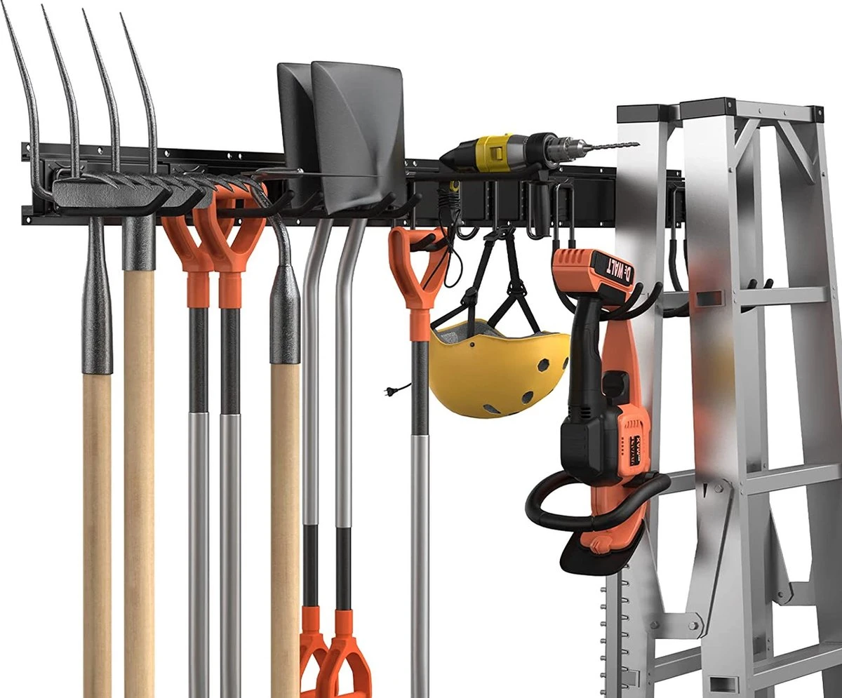 SODEAL Luxe Gereedschapshouder- Tuingereedschap Ophangsysteem - Fiets Ophangsysteem - Bezem Ophangsysteem 1 SODEAL Luxe Gereedschapshouder- Tuingereedschap Ophangsysteem - Fiets Ophangsysteem - Bezem Ophangsysteem