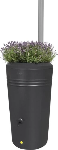 Elho Green Basics Regenton - Regenton - Living Black - Buiten - 200 Liter -Tuin Tools Verkoop 466x1200