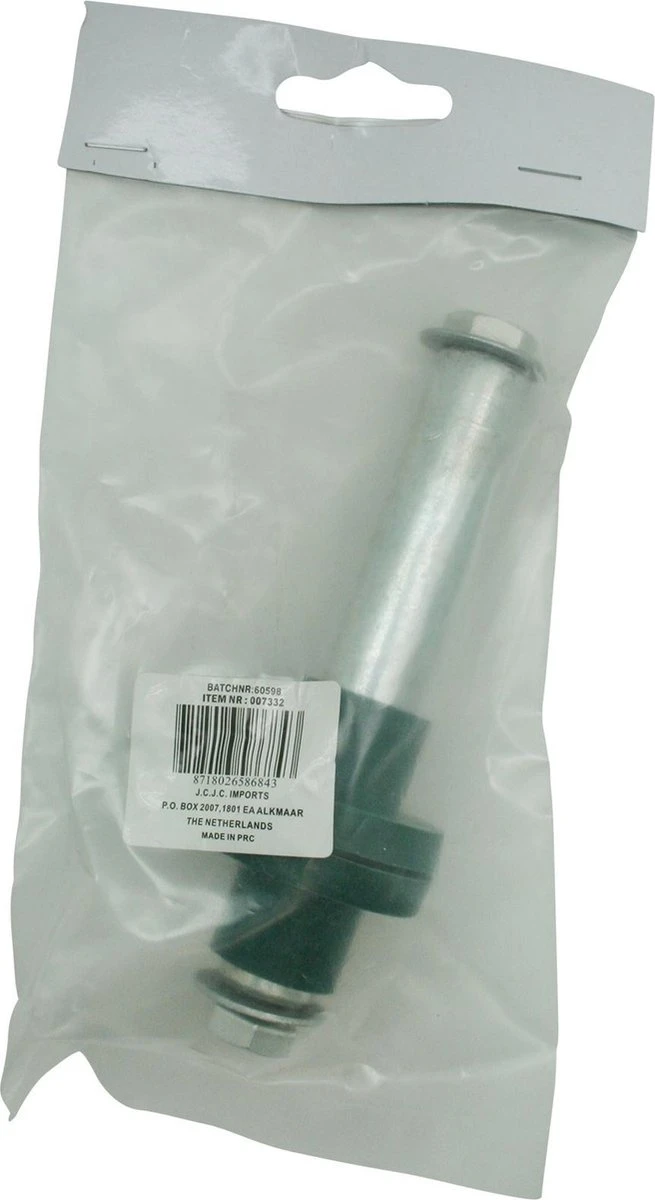 Benson As Voor Kruiwagenwiel 128 Mm X Ø 20 Mm - Inclusief Stofkappen 2 Benson As Voor Kruiwagenwiel 128 Mm X Ø 20 Mm - Inclusief Stofkappen - Image 2