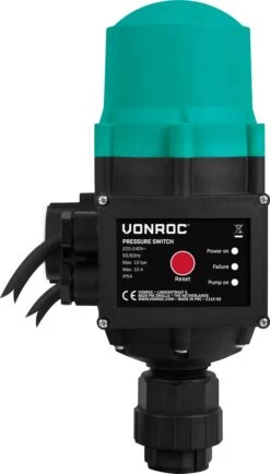 VONROC Hydrofoorpomp / Automatische Pomp - 1000W - 3500l/h - Met Drukschakelaar - Droogloopbeveiliging - Voor Besproeien En Huishoudwater -Tuin Tools Verkoop 683x1200 2