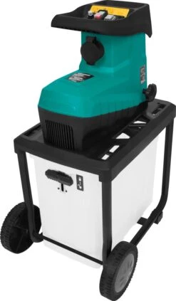 VONROC Stille Hakselaar/Shredder 2800W – Voor Takken Tot Ø45mm – Incl. 60L Opvangbak & Duwstok -Tuin Tools Verkoop 700x1200