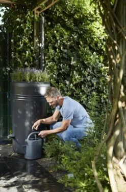 Elho Green Basics Regenton - Regenton - Living Black - Buiten - 200 Liter -Tuin Tools Verkoop 790x1200 1