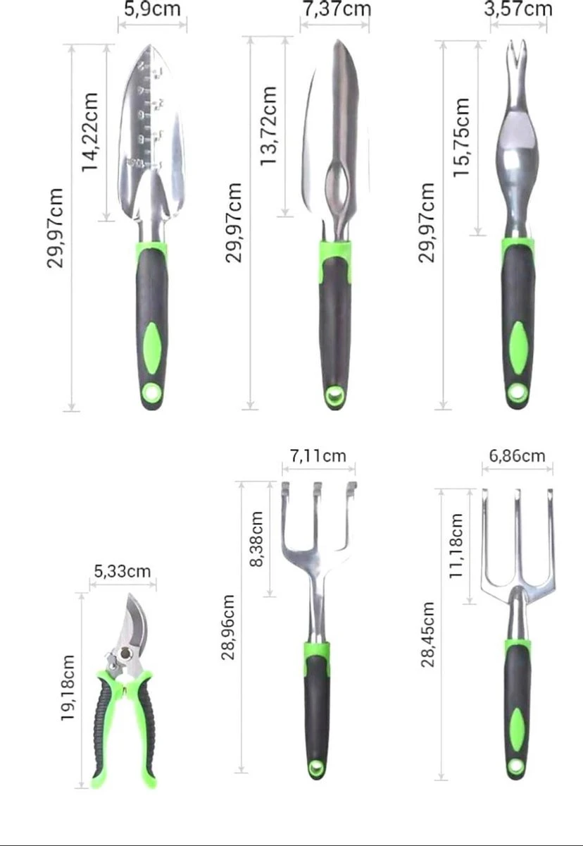 Djambo Tuingereedschap Set 8-delig Tuinsetje Met 15 Unieke Bamboe Plantetiketten In 1 Draagtas - Compleet Tuingereedschap Voor De Tuinliefhebbers 16 Djambo Tuingereedschap Set 8-delig Tuinsetje Met 15 Unieke Bamboe Plantetiketten In 1 Draagtas - Compleet Tuingereedschap Voor De Tuinliefhebbers - Image 16