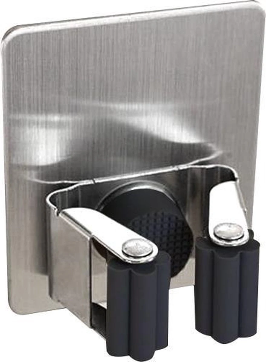 Merkloos Mop Houder - Mop - Houder - Bezem Ophangsysteem - Bezem Houder - Hanger - Staal 2 Merkloos Mop Houder - Mop - Houder - Bezem Ophangsysteem - Bezem Houder - Hanger - Staal - Image 2