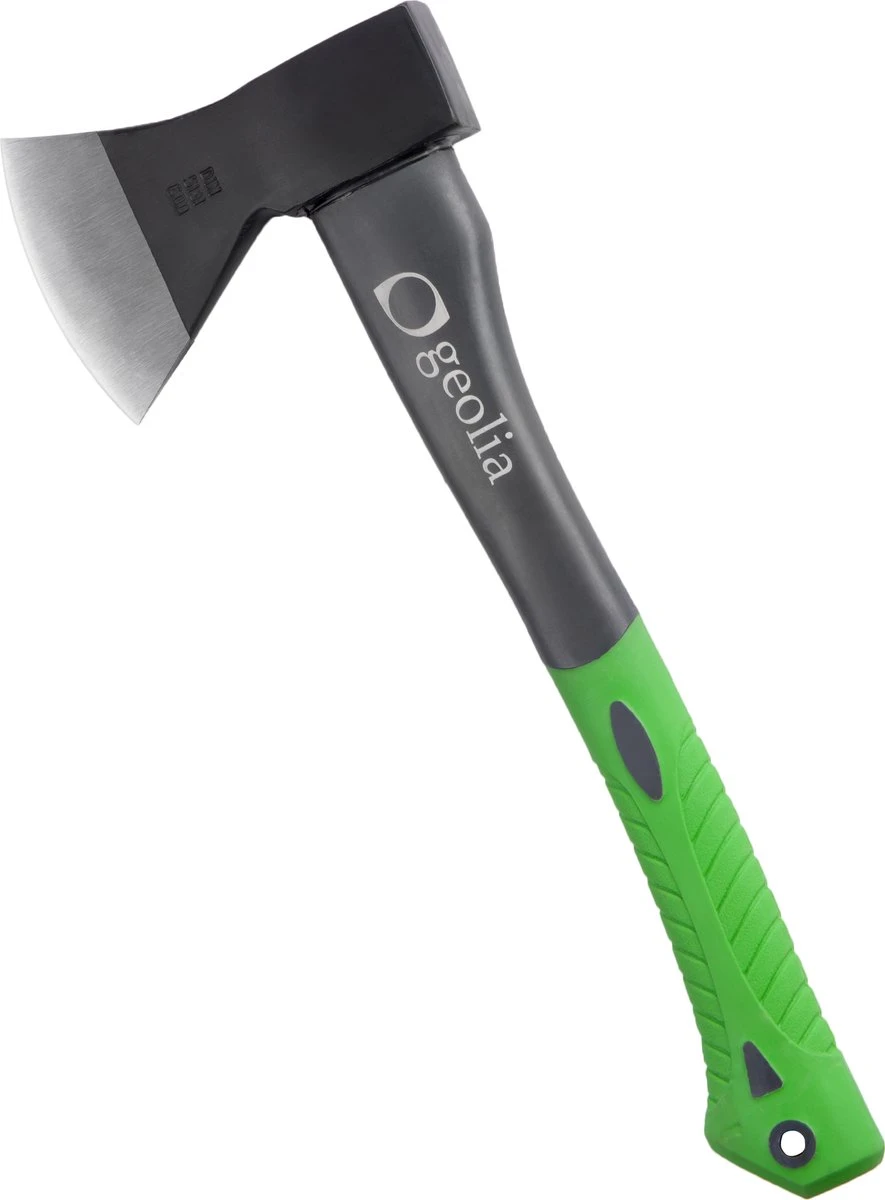 GEOLIA - Bijl - Bijl - Staal - Glasvezelsteel - 0,8 Kg Met Een Stalen Kop Van 0,6 Kg - Bijlen - Handbijl - Kleine Bijl - Kloofbijl - Kloofbijl 1 GEOLIA - Bijl - Bijl - Staal - Glasvezelsteel - 0,8 Kg Met Een Stalen Kop Van 0,6 Kg - Bijlen - Handbijl - Kleine Bijl - Kloofbijl - Kloofbijl