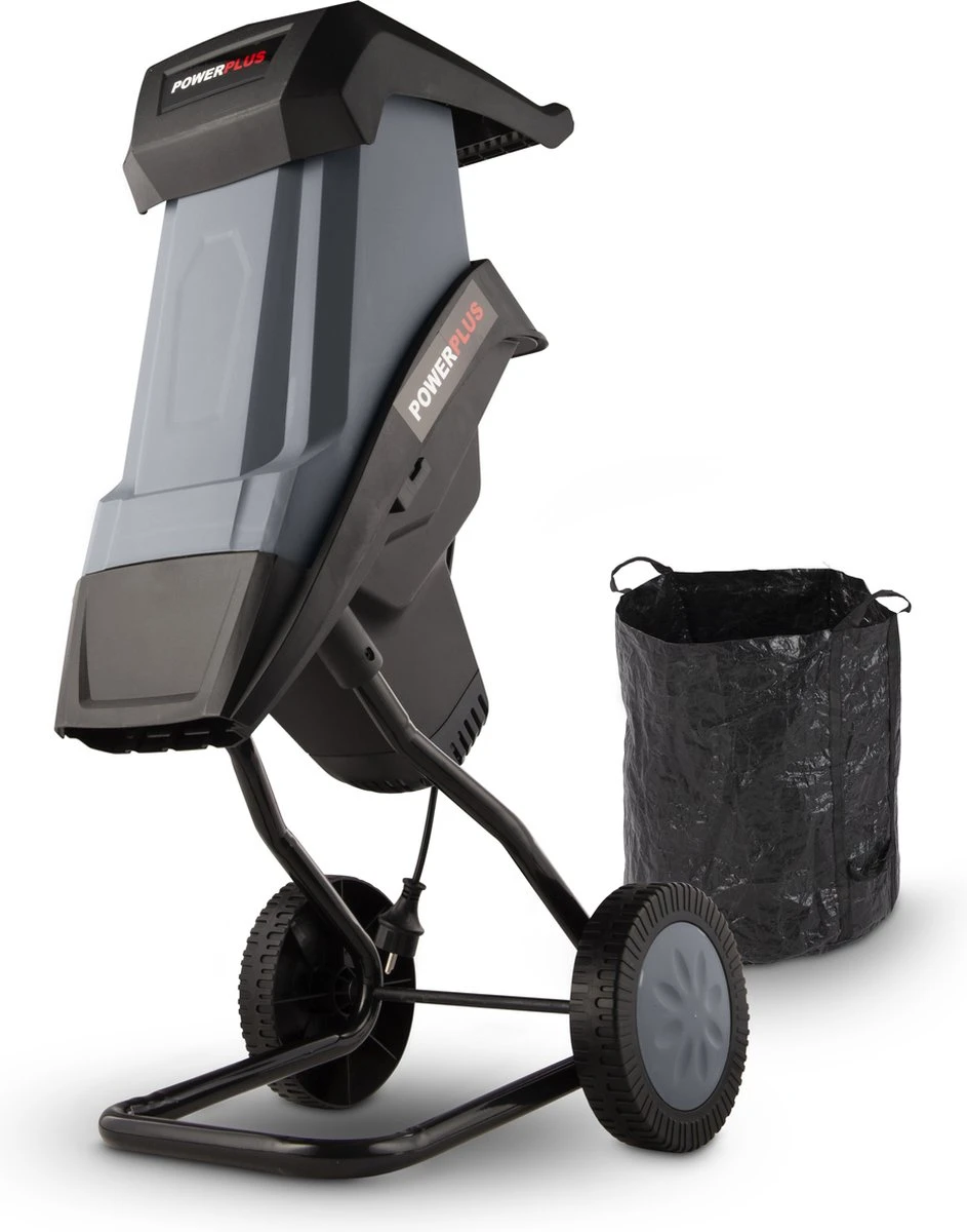Powerplus POWEG5011 Elektrische Hakselaar Versnipperaar - 2400W - Max. Ø40mm - Incl. Duwstok, Wielen En 50L Opvangzak - Heggen, Bomen En Haag - Tuinonderhoud 1 Powerplus POWEG5011 Elektrische Hakselaar Versnipperaar - 2400W - Max. Ø40mm - Incl. Duwstok, Wielen En 50L Opvangzak - Heggen, Bomen En Haag - Tuinonderhoud