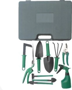 Merkloos 10-Delige Tuingereedschap Set Inclusief Opbergkoffer - Tuinierset - Tuinsetje - Gereedschap Voor Tuin - Tuinschaar - Tuinschepje - Bloemenschaar - Voegenkrabber - Plantenspuit - Grasschaar - Bloemenschep - Tuinhark -Tuin Tools Verkoop 960x1200 1