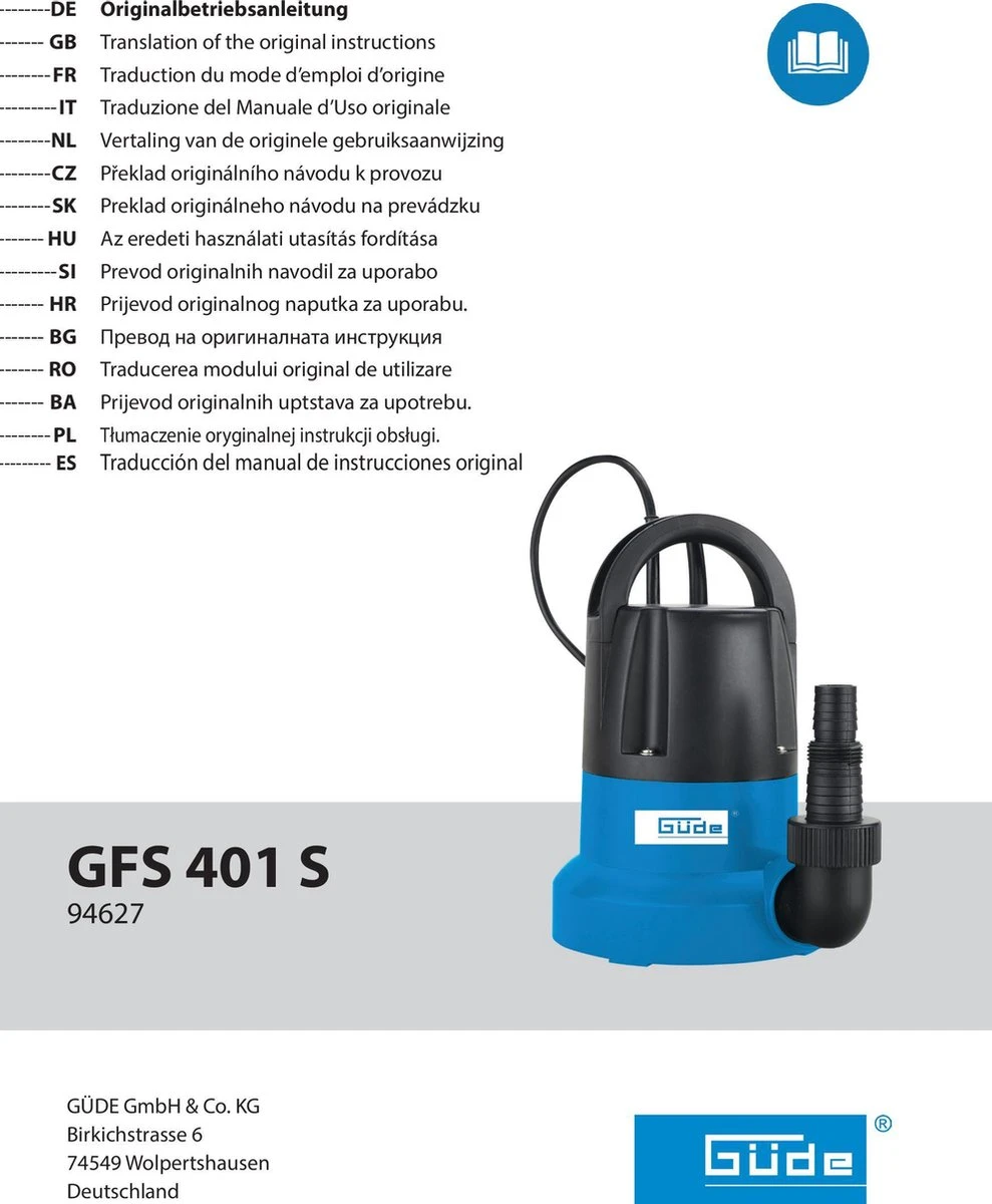 Güde 94627 Waterpomp – Vlakzuigpomp 2 Güde 94627 Waterpomp – Vlakzuigpomp - Image 2